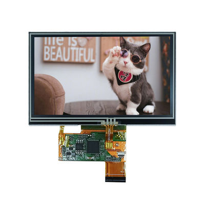 Ein guter Preis. Dünnes HMI Anzeigen-Modul-widerstrebende Note Tft COF Schirm 800x480 der 4,3 Zoll-seriellen Schnittstelle Online